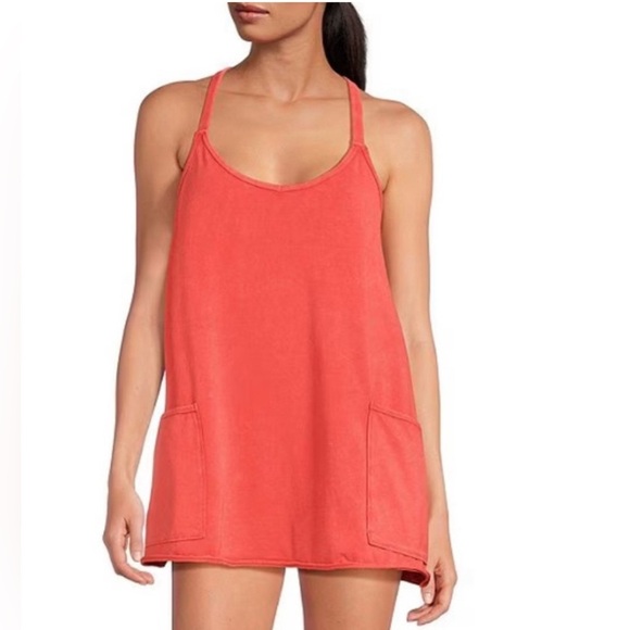 FP Movement by Free People Dresses & Skirts - FP Movement by Free People Vibrant Ruby Red Hot Shot Mini Dress size XL